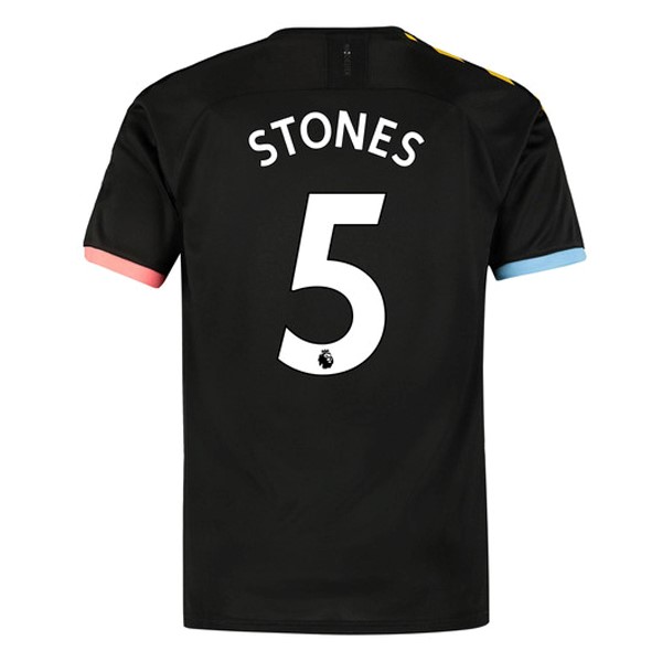 Camiseta Manchester City NO.5 Stones Replica Segunda Ropa 2019/20 Negro